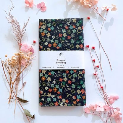 Ivy - Petite Bloom Beeswax Bread Bag