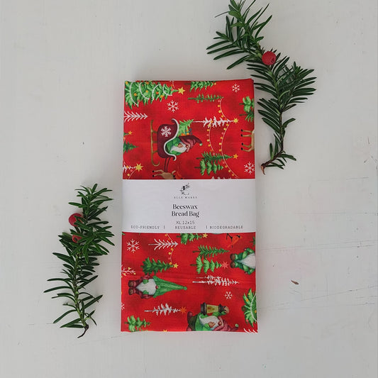 Ollie - Reindeer Woods Beeswax Bread Bag